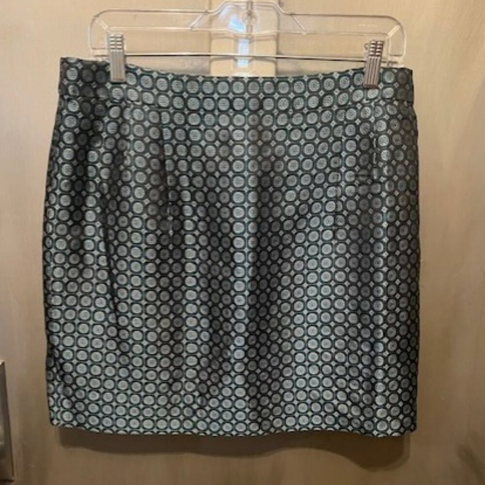 J. Crew Collection retro jade foulard silk mini skirt - Picture 7 of 16